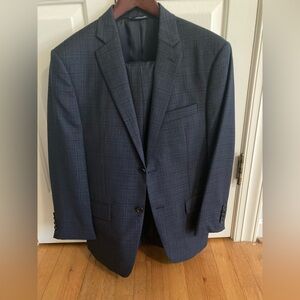 Ralph by Ralph Lauren blue windowpane suit 38s athletic fit